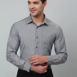 Cantabil Comfort Regular Fit Spread Collar Long Sleeves Formal Shirt-image-29