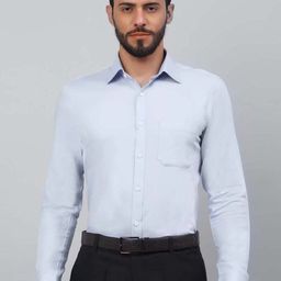 LOUIS STITCH Comfort Spread Colar Cotton Formal Shirt-image-23