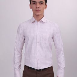 MUTAQINOTI Men Comfort Checked Cotton Formal Shirt-image-101