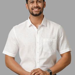 Ramraj New Spread Collar Short Sleeves Formal Shirt-image-42