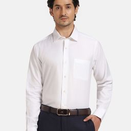 Blackberrys India Slim Fit Spread Collar Twill Cotton Formal Shirt-image-50