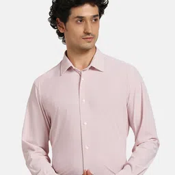 Blackberrys TechPro Self Design Textured India Slim Fit Formal Shirt-image-27