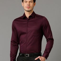 Aldeno Spread Collar Indian Slim Slim Fit Satin Formal Shirt-image-78