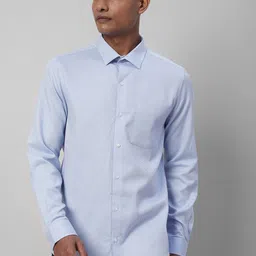 Turtle Textured Standard Slim Fit Cotton Opaque Formal Shirt-image-58
