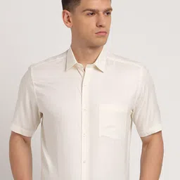 Turtle Self Design Classic Pure Cotton Formal Shirt-24