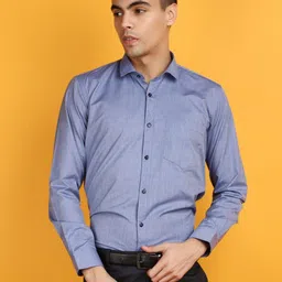 J White by Vmart Spread Collar Long Sleeves Cotton Formal Shirt-image-72