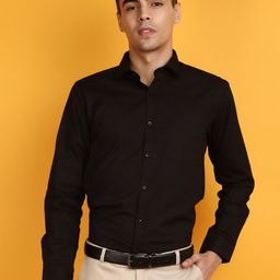 J White by Vmart Spread Collar Long Sleeves Cotton Formal Shirt-image-48