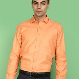 V-Mart Spread Collar Cotton Dobby Formal Shirt-image-73