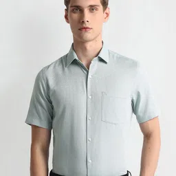 Arrow Micro Ditsy Printed Dobby Pure Cotton Formal Shirt-picture-16