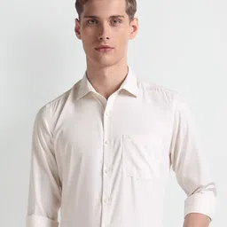 Arrow Auto Press Dobby Cutaway Collar Pure Cotton Autopress Formal Shirt-picture-5