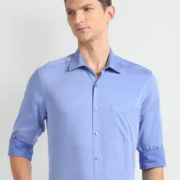 Arrow Opaque Twill Cotton Autopress Formal Shirt-picture-47