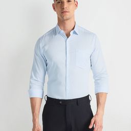 Arrow Spread Collar Opaque Cotton Formal Shirt-picture-18