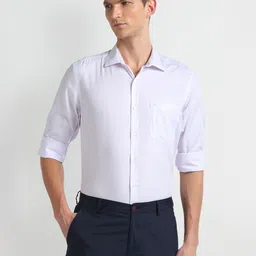 Arrow Graph Check Slim Fit Spread Collar Cotton Autopress Formal Shirt-25