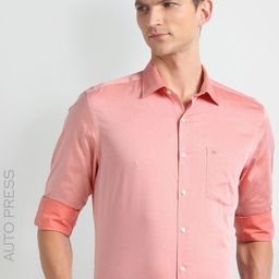 Arrow Slim Fit Spread Collar Cotton Autopress Formal Shirt-picture-45