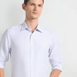 Arrow Spread Collar Opaque 1851 Formal Shirt-image-23