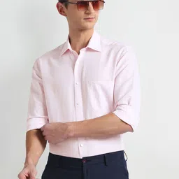Arrow Spread Collar Twill Linen Cotton 1851 Formal Shirt-image-88