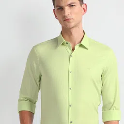Arrow New York Super Slim Fit Spread Collar Twill Formal Shirt-picture-13