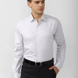 Van Heusen Men Grey Checked Formal Shirt-image-25