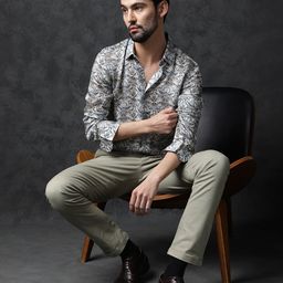RARE RABBIT Men Montor Slim Fit Ethnic Motifs Printed Shirt-picture-27