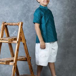 Freesia Array Boys Standard Opaque Checked Casual Shirt image 3