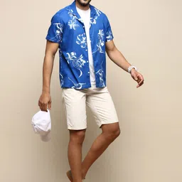 INVICTUS Club Slim Fit Floral Printed Cotton Casual Shirt-image-88