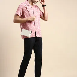 INVICTUS Club Slim Fit Floral Printed Casual Cotton Shirt-picture-41