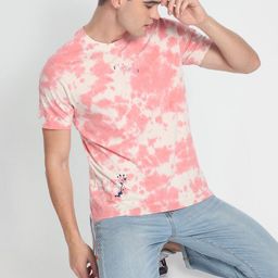 Flying Machine Crew Neck Tie And Dye Graphic T-Shirt-picture-11