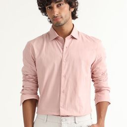 RARE RABBIT Men Gazan Regular Fit Spread Collar Cotton Shirt-image-51
