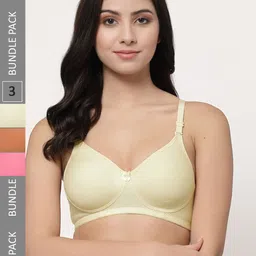 Docare Pack Of 3 Lightly Padded Full Coverage Cotton T-shirt Bra With All Day Comfort-picture-51