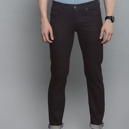 Louis Philippe Jeans Men Black Matt Slim Fit Low-Rise Clean Look Stretchable Jeans-image-60