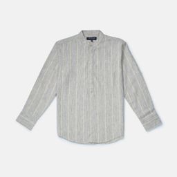 Gini and Jony Boys Khaki Striped Casual Shirt-image-20