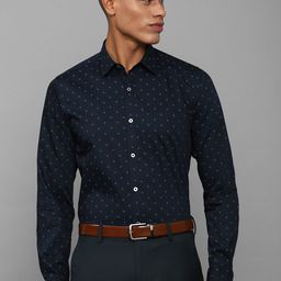 Allen Solly Micro Ditsy Printed Slim Fit Formal Pure Cotton Shirt-image-22