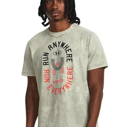 UNDER ARMOUR Run Everywhere Printed Round Neck T-Shirts-image-17