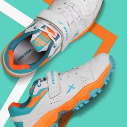 VECTOR X Unisex Velcro Closure Cricket Shoes-31