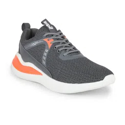 Liberty Men Grey Mesh Walking Non-Marking Shoes-picture-4