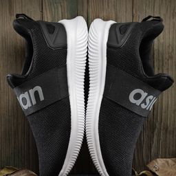 ASIAN Men Black Mesh Running Non-Marking Shoes-23