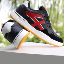 Bxxy Men Textile High-Top Running Non-Marking Flyknit Shoes-picture-4