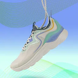 Xtep Women Textured Lace-Up Running Shoes-image-77