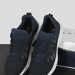 JUMP USA Men Lace-Ups Mesh Running Non-Marking Sports Shoes-44
