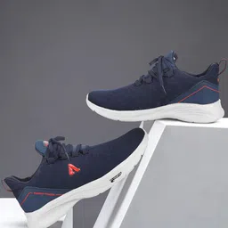 Aqualite Men Elastic Fit Technology Non-Marking Running Sports Shoes image 1