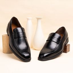 LOUIS STITCH Men's Leatherette Dual Tone Finish Moccasin Shoes-picture-14