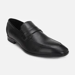 Allen Solly Men Black Solid Slip-On Formal Shoes-image-82