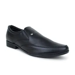Action Men Black Solid Formal Slip-On Shoes-image-61