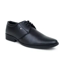 Action Men Black Solid Formal Derbys-image-59