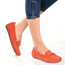 CARLO ROMANO Women Round Toe Lightweight Loafers-image-61