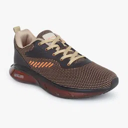 Columbus Men Brown Mesh Running Shoes-image-8