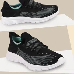 FAUSTO Men Green Mesh Running Shoes image 1