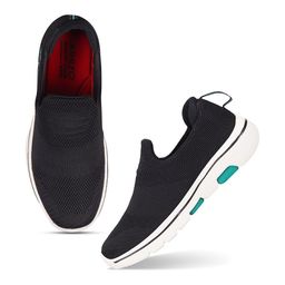Action Men Navy Blue Mesh Running Shoes-picture-3