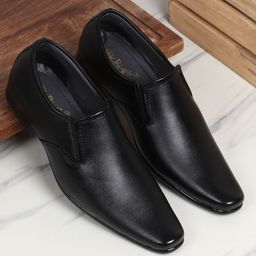 HikBi Men Leather Anti-skid Stability Formal Slip-On Shoes-image-95