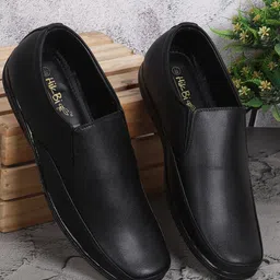 HikBi Men Leather Anti-Skid Stability Formal Slip-On Shoes-38